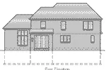 Traditional House Plan Rear Elevation - Meadford Traditional Home 065D-0392 - Shop House Plans and More