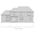 European House Plan Rear Elevation - Meadford Traditional Home 065D-0392 - Shop House Plans and More