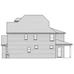 Neoclassical House Plan Right Elevation - Foxborough European Home 065D-0393 - Search House Plans and More