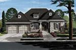 Traditional House Plan Front of Home - Provence Manor Luxury Home 065D-0394 - Shop House Plans and More