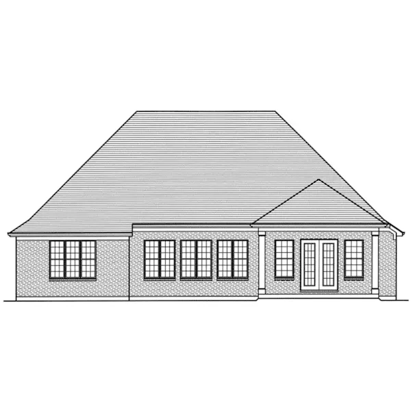 Rustic House Plan Rear Elevation - Provence Manor Luxury Home 065D-0394 - Shop House Plans and More