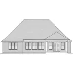 Rustic House Plan Rear Elevation - Provence Manor Luxury Home 065D-0394 - Shop House Plans and More