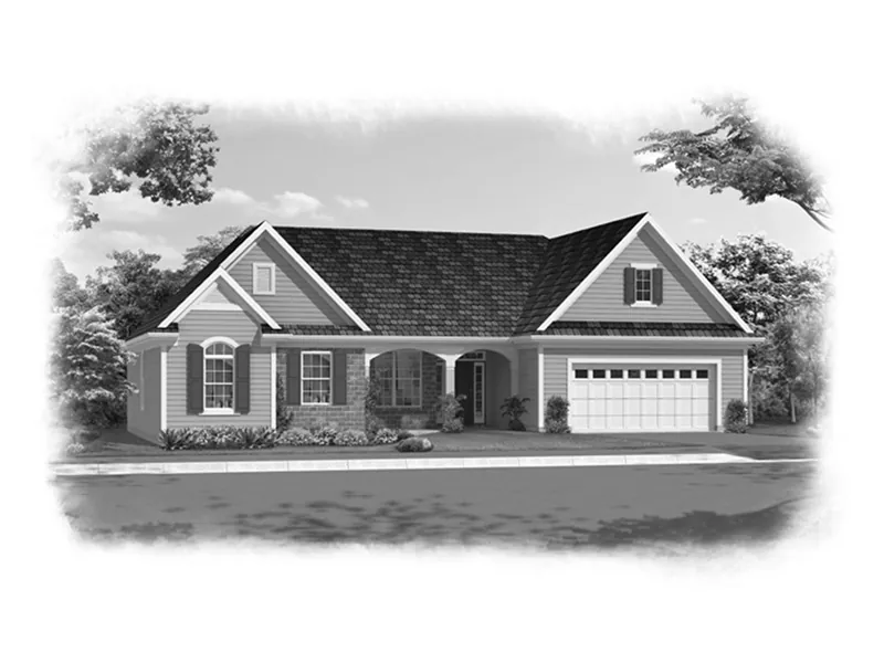 Ranch House Plan Front Image of House - Sadie Traditional Ranch Home 065D-0395 - Shop House Plans and More