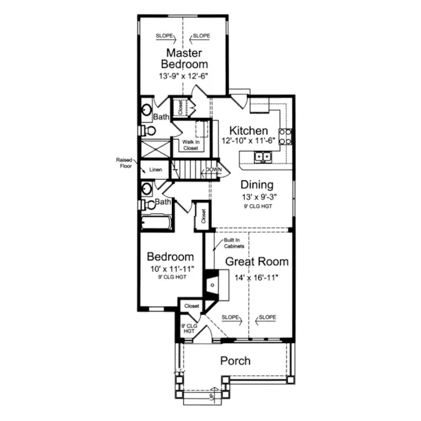 Country House Plan First Floor - Wagner Hill Craftsman Home 065D-0397 - Shop House Plans and More