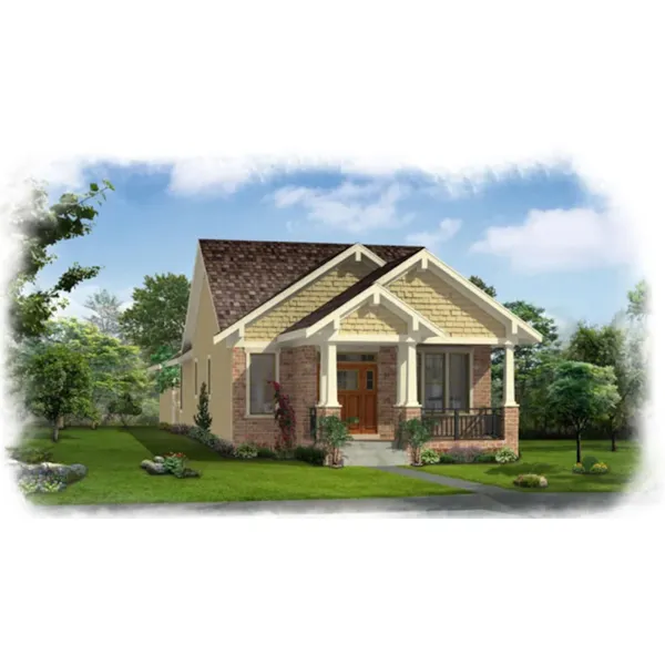 Country House Plan Front of Home - Wagner Hill Craftsman Home 065D-0397 - Shop House Plans and More