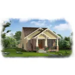 Shingle House Plan Front of House 065D-0397