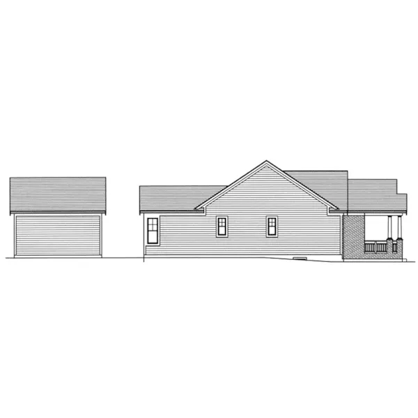 Country House Plan Left Elevation - Wagner Hill Craftsman Home 065D-0397 - Shop House Plans and More