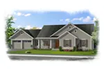Craftsman House Plan Front of Home - Watson Way Rustic Ranch Home 065D-0399 - Shop House Plans and More