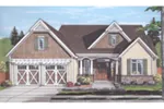 Tudor House Plan Front of House 065D-0402