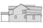 Traditional House Plan Left Elevation - 065D-0402 - Shop House Plans and More