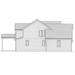 Country French House Plan Left Elevation - Mount Holly Craftsman Home 065D-0402 - Shop House Plans and More