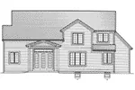 Traditional House Plan Rear Elevation - 065D-0402 - Shop House Plans and More