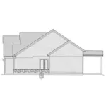 Country French House Plan Right Elevation - Mount Holly Craftsman Home 065D-0402 - Shop House Plans and More