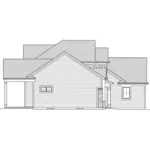 Arts & Crafts House Plan Left Elevation - Clear View Traditional Home 065D-0403 - Shop House Plans and More