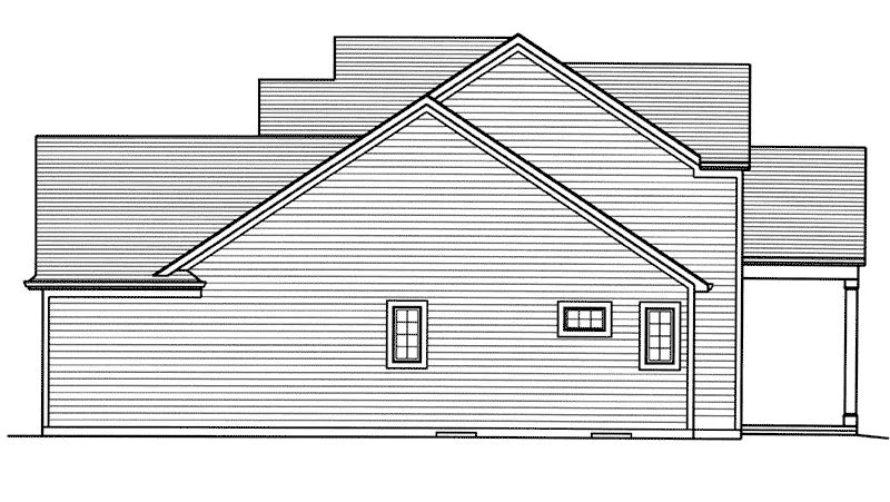 Country French House Plan Right Elevation - 065D-0403 - Shop House Plans and More
