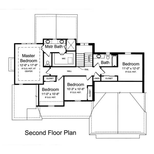 Craftsman House Plan Second Floor - Wheatley Farm Craftsman Home 065D-0404 - Shop House Plans and More