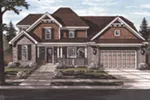 Traditional House Plan Front of Home - Wheatley Farm Craftsman Home 065D-0404 - Shop House Plans and More