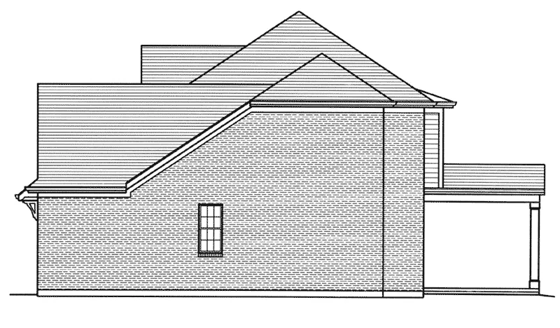Bungalow House Plan Right Elevation - Wheatley Farm Craftsman Home 065D-0404 - Shop House Plans and More