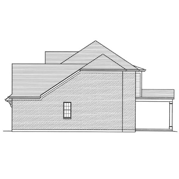 Craftsman House Plan Right Elevation - Wheatley Farm Craftsman Home 065D-0404 - Shop House Plans and More