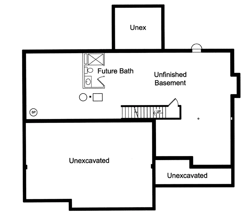 Craftsman House Plan Basement Floor - 065D-0407 - Shop House Plans and More