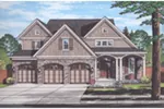 Arts & Crafts House Plan Front of Home - 065D-0407 - Shop House Plans and More