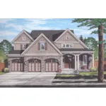 Country French House Plan Front of Home - Loretto Bay Country French Home 065D-0407 - Shop House Plans and More