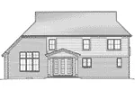 Arts & Crafts House Plan Rear Elevation - 065D-0407 - Shop House Plans and More