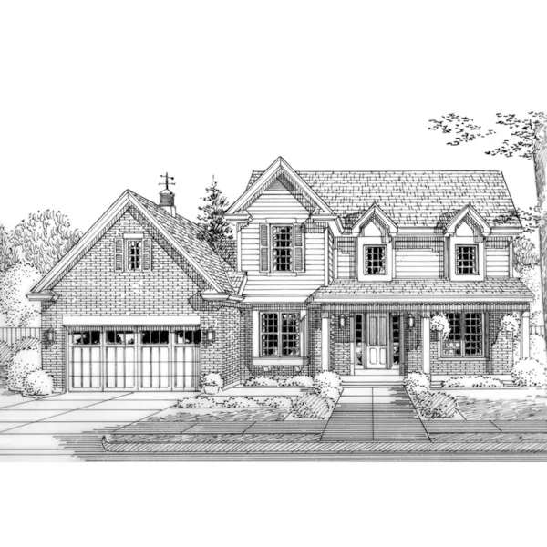 Country House Plan Front Image of House - Bellebrooke Traditional Home 065D-0408 - Shop House Plans and More