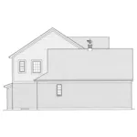 Country House Plan Left Elevation - Bellebrooke Traditional Home 065D-0408 - Shop House Plans and More