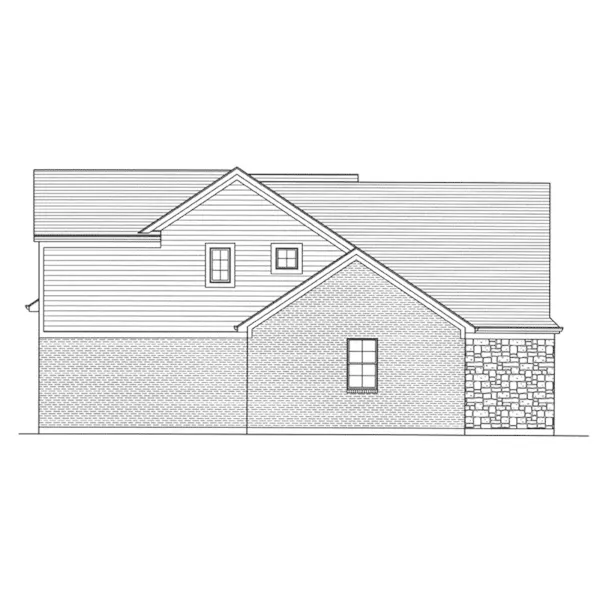 European House Plan Left Elevation - Whitford Country Home 065D-0410 - Shop House Plans and More