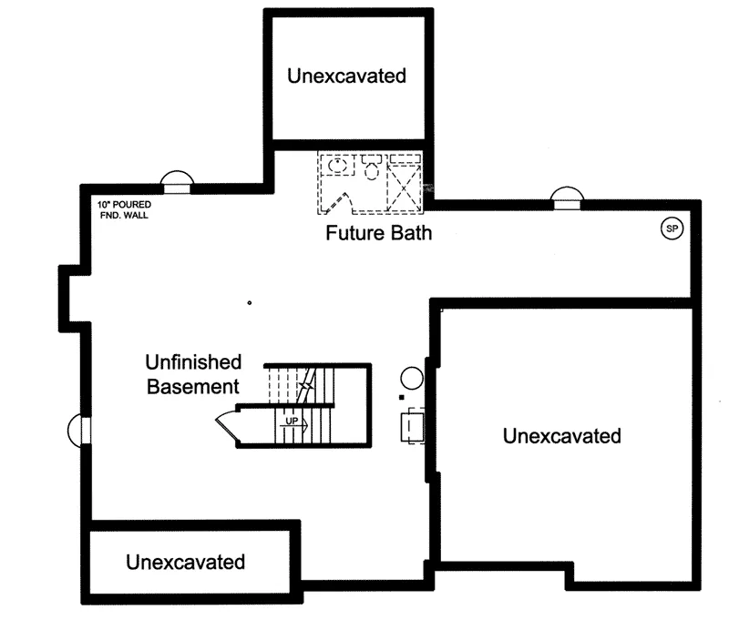 Italian House Plan Basement Floor - 065D-0413 - Shop House Plans and More