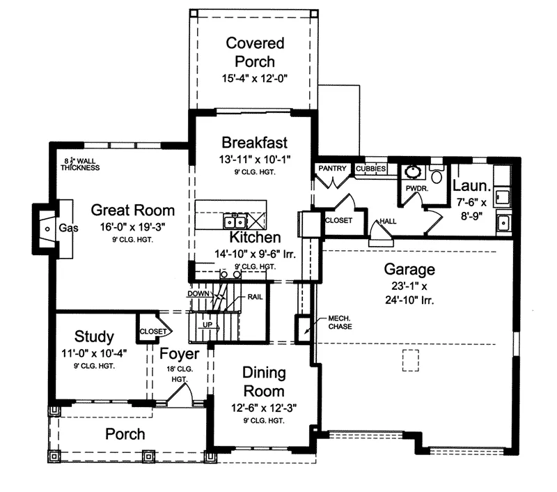 Italian House Plan First Floor - 065D-0413 - Shop House Plans and More