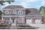 Italian House Plan Front of Home - 065D-0413 - Shop House Plans and More