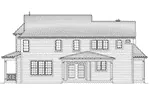 Shingle House Plan Rear Elevation - 065D-0414 - Shop House Plans and More