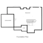 Traditional House Plan Fondation Photo - New Monroe Ranch Home 065D-0417 - Shop House Plans and More