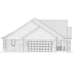 Traditional House Plan Left Elevation - New Monroe Ranch Home 065D-0417 - Shop House Plans and More