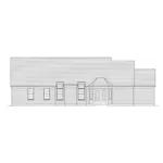 Traditional House Plan Rear Elevation - New Monroe Ranch Home 065D-0417 - Shop House Plans and More