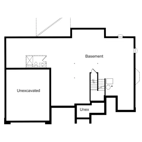 Traditional House Plan Fondation Photo - Clarissa Lane Traditional Home 065D-0418 - Search House Plans and More