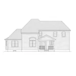 Traditional House Plan Rear Elevation - Clarissa Lane Traditional Home 065D-0418 - Search House Plans and More