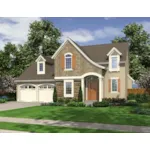 Country French House Plan Front of Home - Murielle Country French Home 065D-0419 - Shop House Plans and More