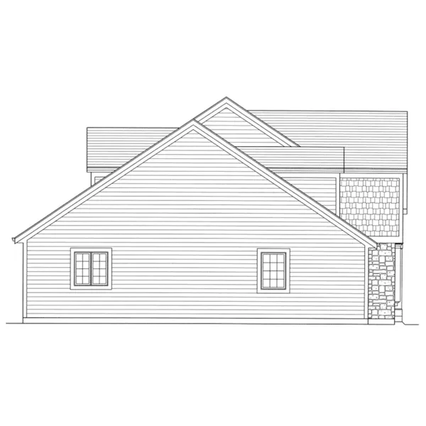 Country French House Plan Left Elevation - Murielle Country French Home 065D-0419 - Shop House Plans and More