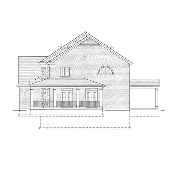 Country House Plan Right Elevation - Brentwood Lane Country Home 065D-0420 - Search House Plans and More