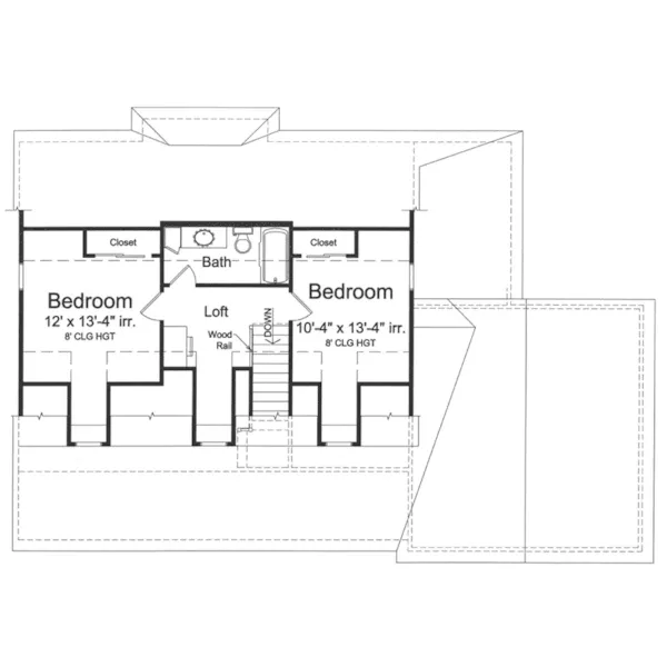 Farmhouse Plan Second Floor - Huntington Lane Country Home 065D-0421 - Search House Plans and More