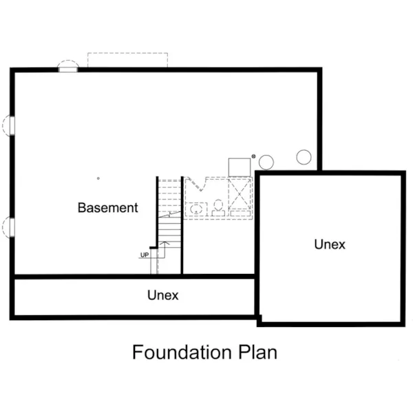 Farmhouse Plan Fondation Photo - Huntington Lane Country Home 065D-0421 - Search House Plans and More