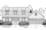 Farmhouse Plan Front Elevation - Huntington Lane Country Home 065D-0421 - Search House Plans and More