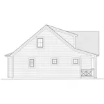 Farmhouse Plan Left Elevation - Huntington Lane Country Home 065D-0421 - Search House Plans and More