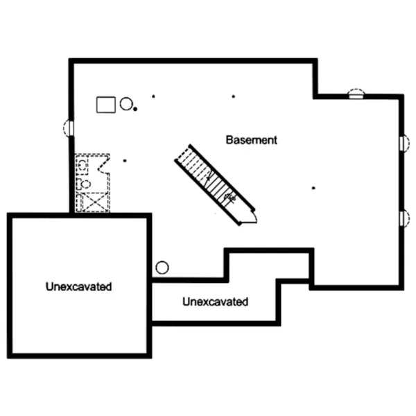 Traditional House Plan Fondation Photo - Hamilton Lane Traditional Home 065D-0422 - Search House Plans and More