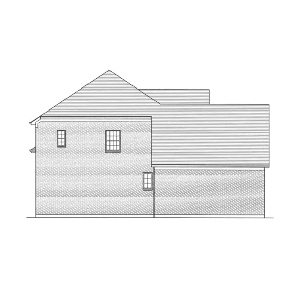 Traditional House Plan Left Elevation - Hamilton Lane Traditional Home 065D-0422 - Search House Plans and More