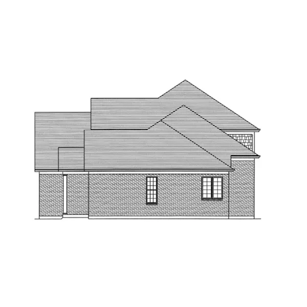 Traditional House Plan Right Elevation - Hamilton Lane Traditional Home 065D-0422 - Search House Plans and More