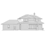 Country House Plan Left Elevation - Breyer Rose Prairie Style Home 065D-0423 - Search House Plans and More